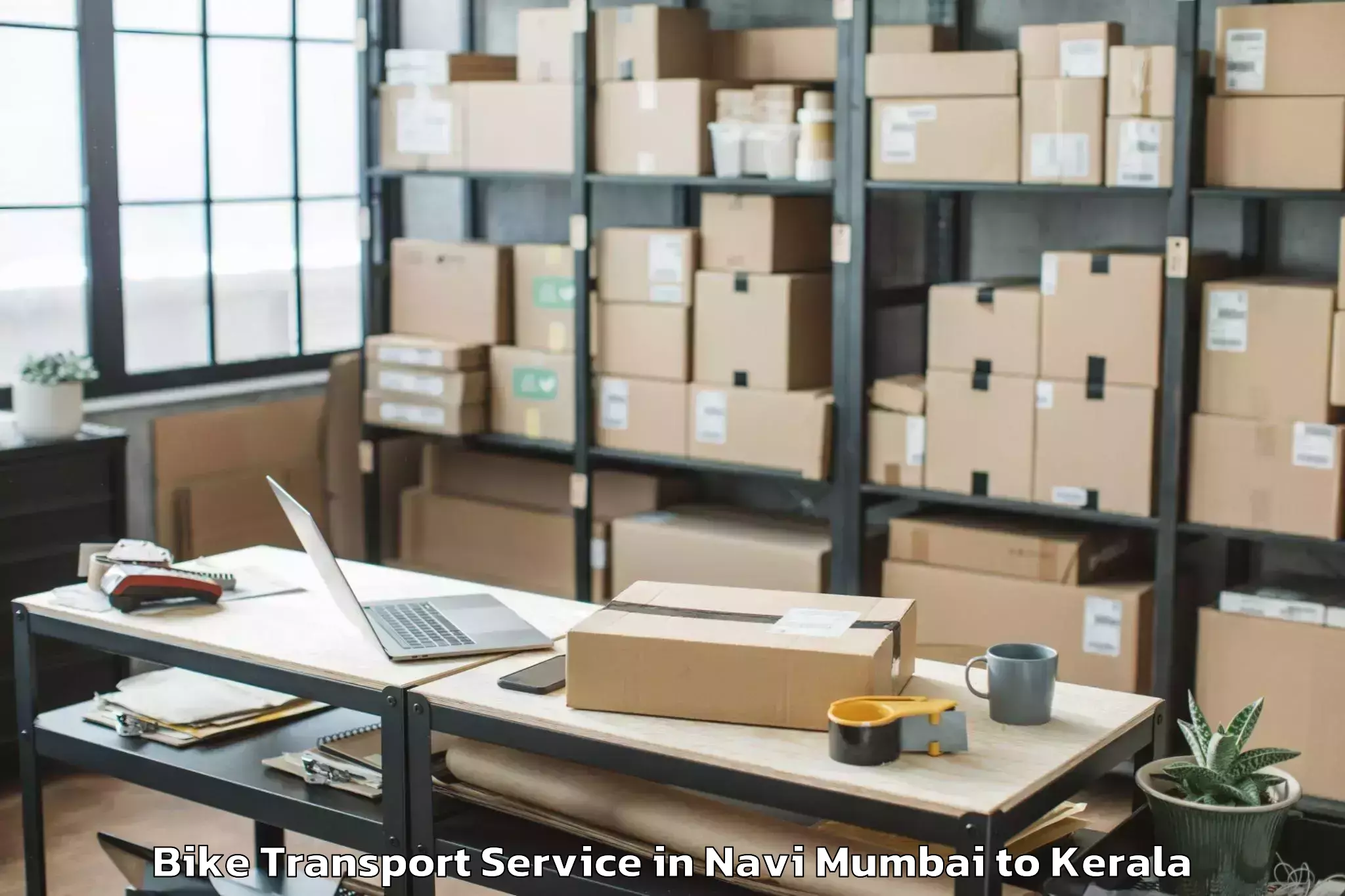 Leading Navi Mumbai to Poojapura Bike Transport Provider